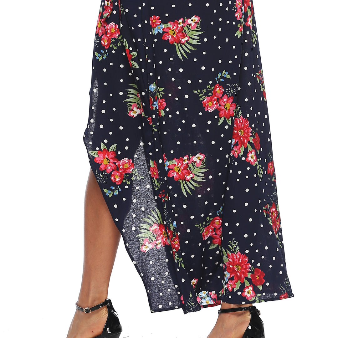 Lune London Long Sleeve Floral Print Maxi Dress for Women
