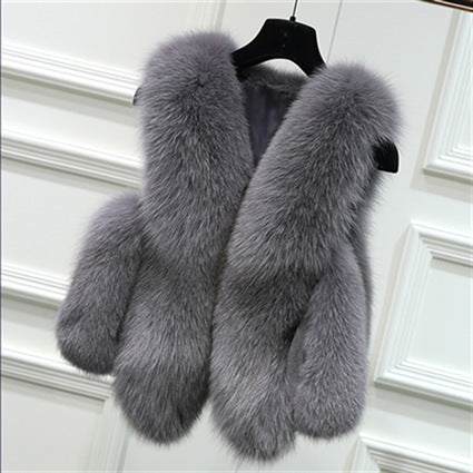 Ladies elegant fur vest Lune London