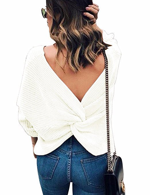 Lune Londonl modern wrap design women's knitted sweater