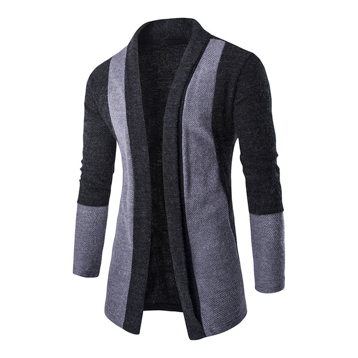 Ladies fashionable cardigan with asymmetrical design and elongated cut Lune London