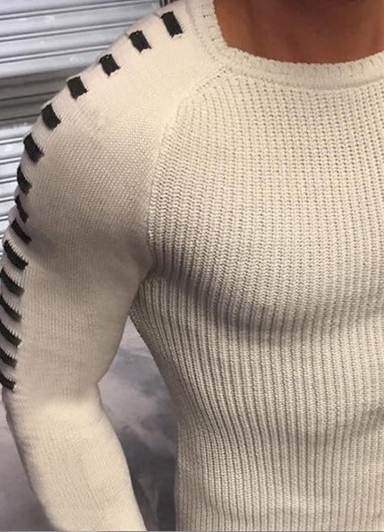 Knitted sweater for men with an innovative design and structured sleeves Lune London