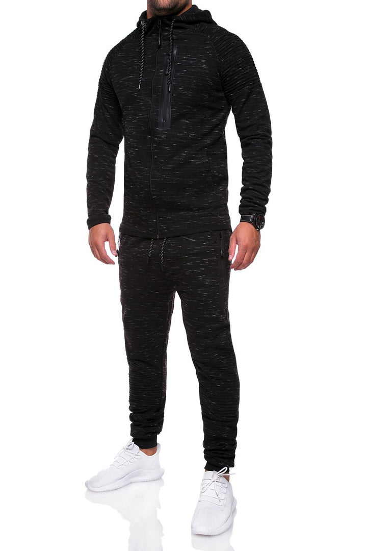 Men's sports suit with breathable inserts and modern zipper Lune London