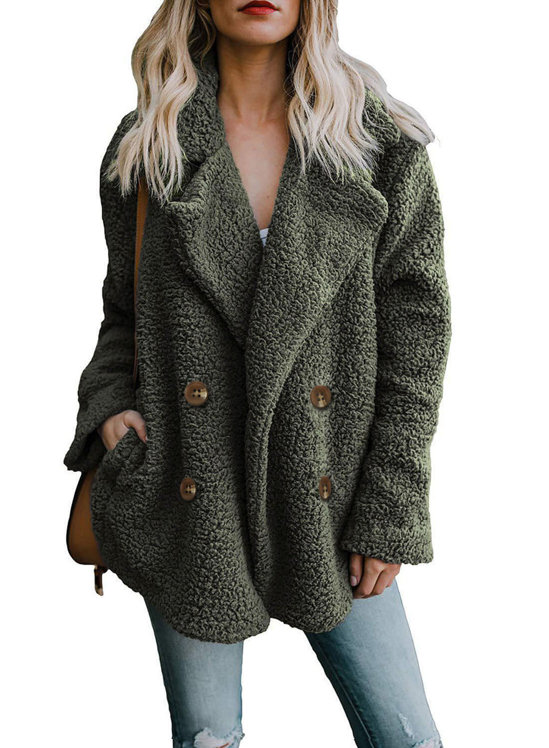 Ladies Cozy Loop Scarf with Double Button Placket Lune London