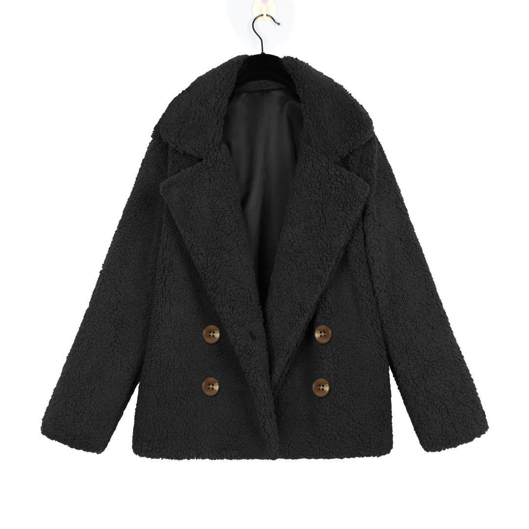 Ladies Cozy Loop Scarf with Double Button Placket Lune London