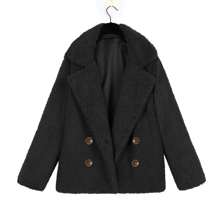 Ladies Cozy Loop Scarf with Double Button Placket Lune London