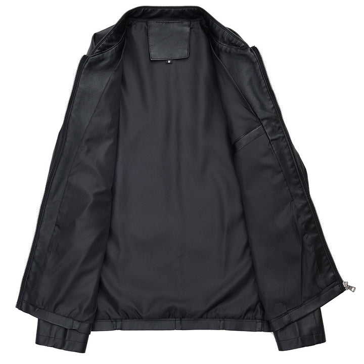 Elegant artificial leather jacket for men with modern cut Lune London