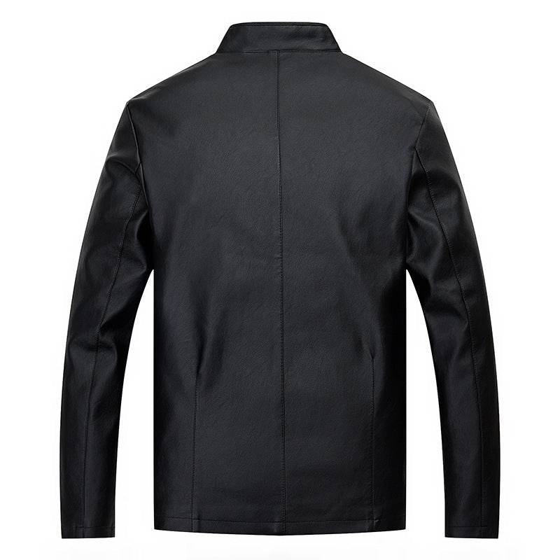 Elegant artificial leather jacket for men with modern cut Lune London
