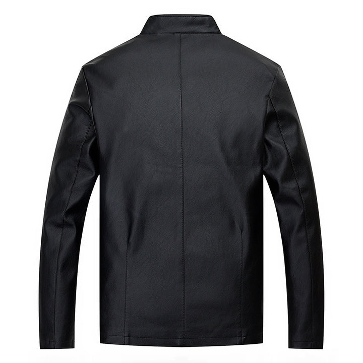 Elegant artificial leather jacket for men with modern cut Lune London