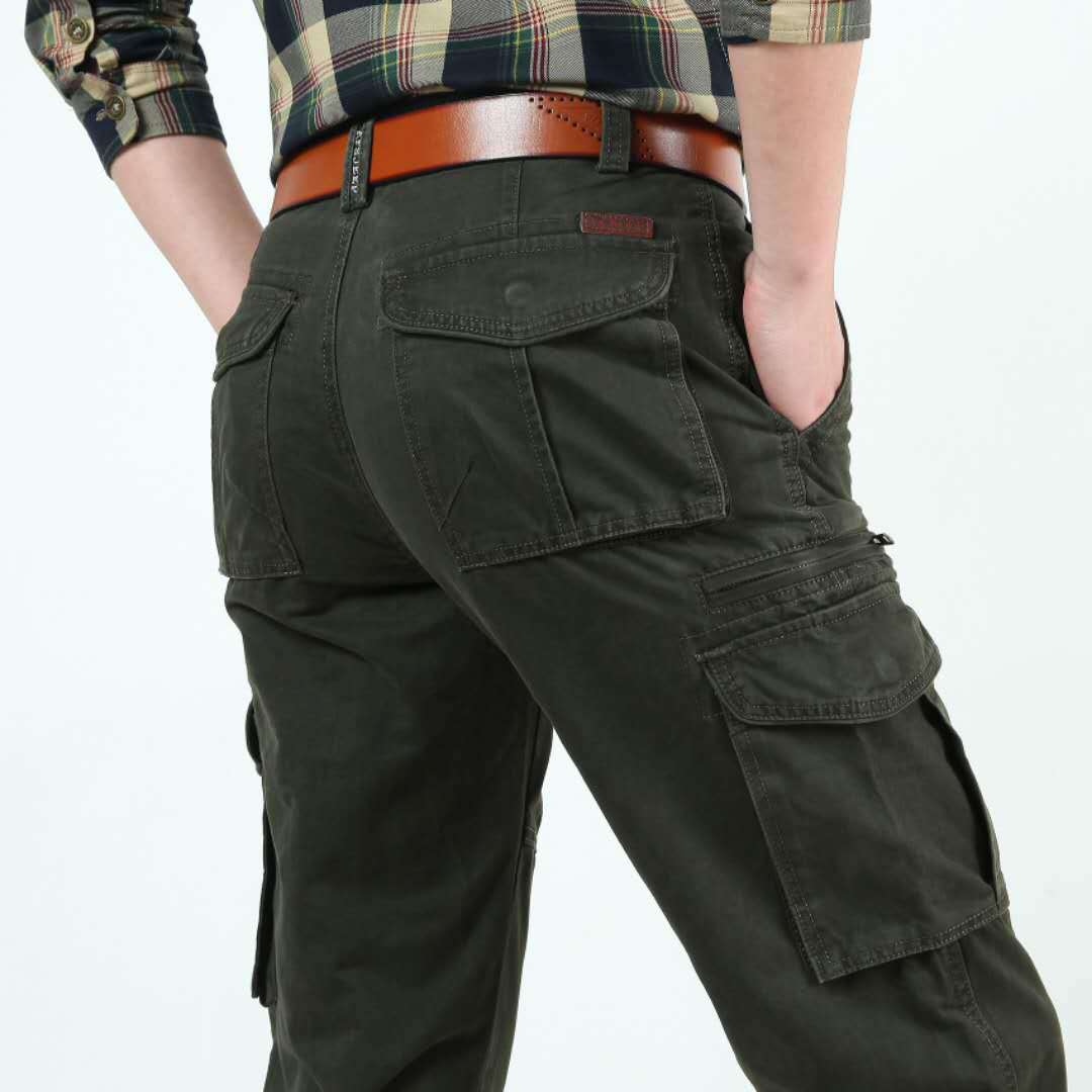 Pantalon cargo pratique pour hommes avec poches multifonctionnelles Lune London