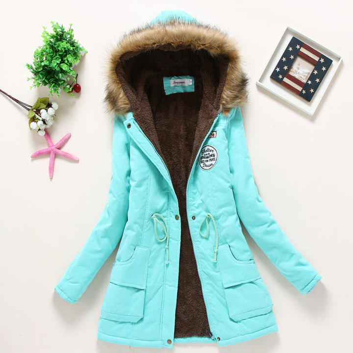 Women's transition jacket lined with hood and teddy lining Lune London