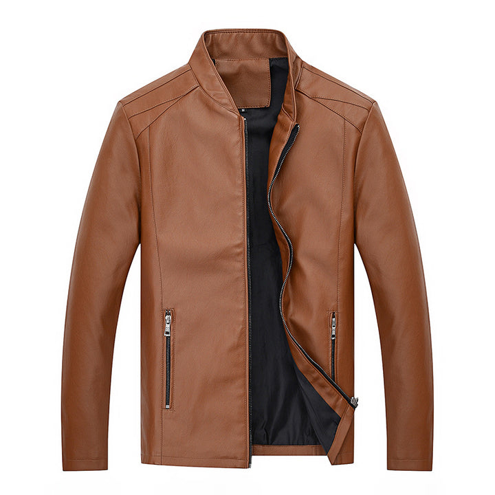 Elegant artificial leather jacket for men with modern cut Lune London