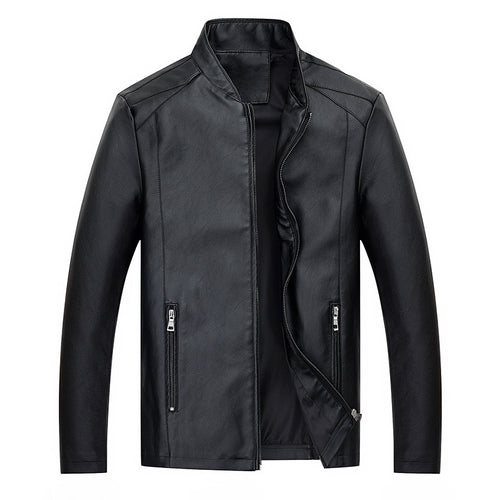 Elegant artificial leather jacket for men with modern cut Lune London