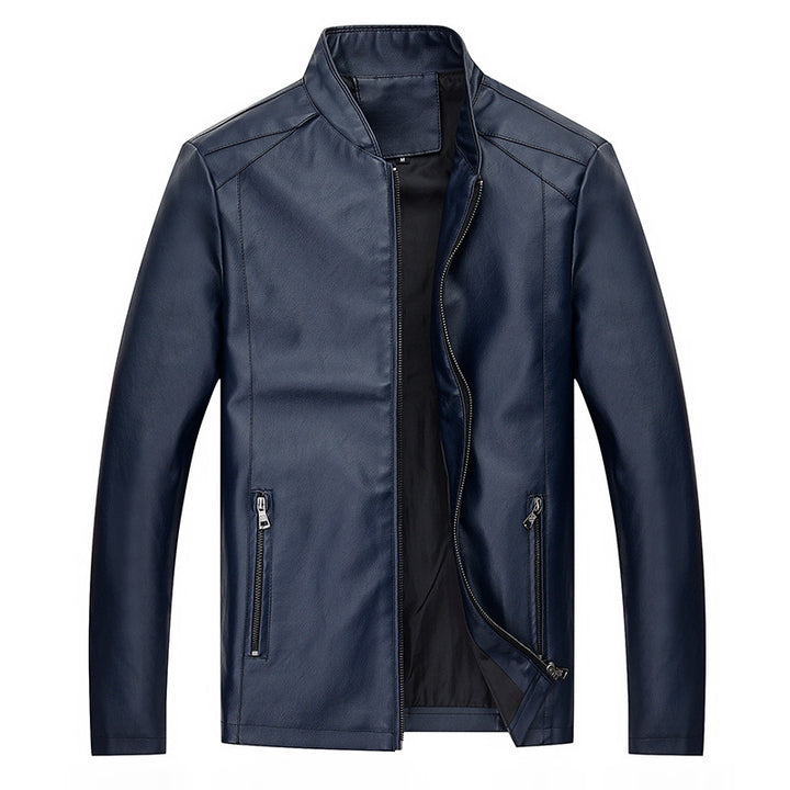 Elegant artificial leather jacket for men with modern cut Lune London