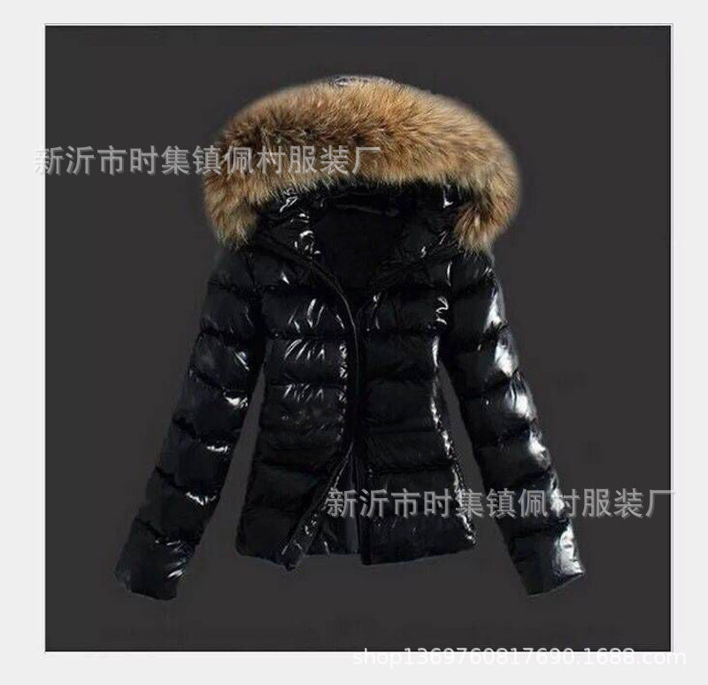 Women's Quilted Jacket with Removable Faux Fur Collar and Modern Cut Lune London