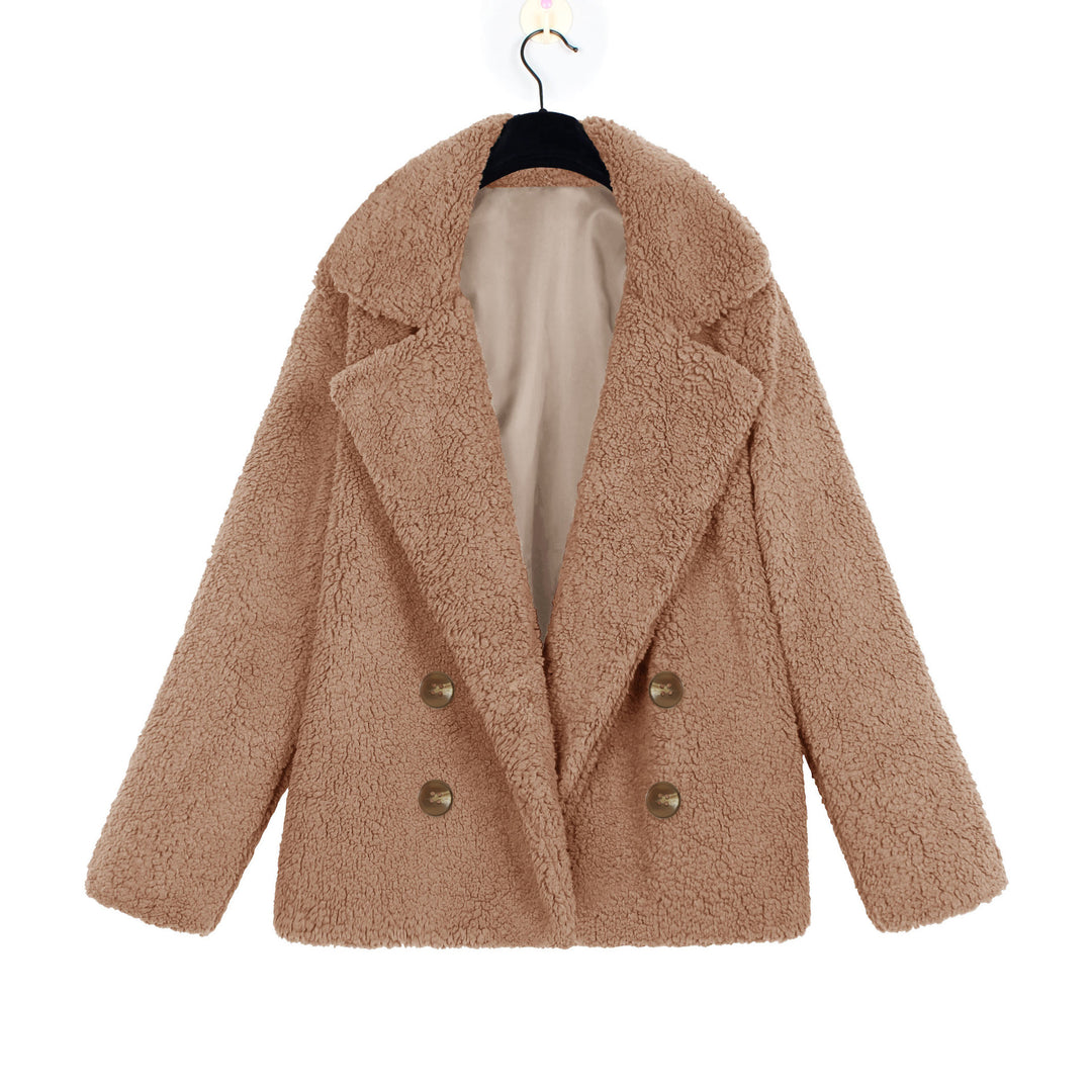 Ladies Cozy Loop Scarf with Double Button Placket Lune London