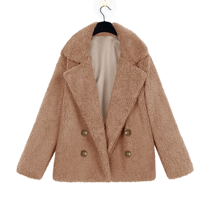 Ladies Cozy Loop Scarf with Double Button Placket Lune London