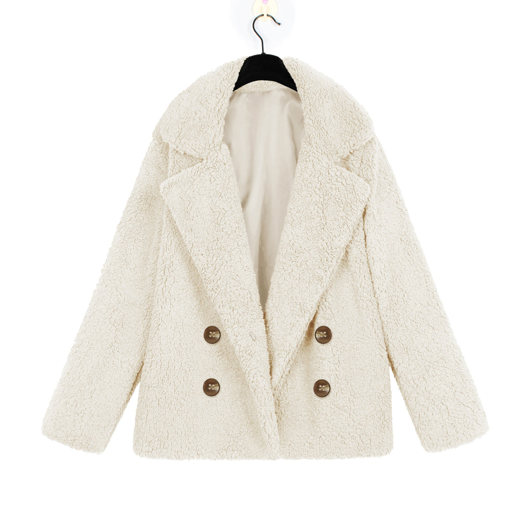 Ladies Cozy Loop Scarf with Double Button Placket Lune London
