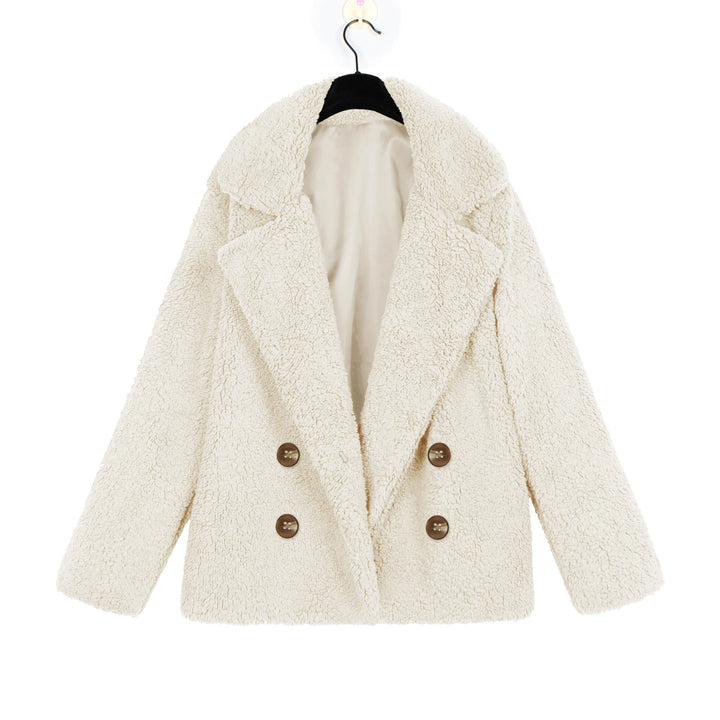 Ladies Cozy Loop Scarf with Double Button Placket Lune London