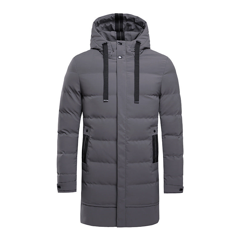 Insulated outdoor jacket for men with adjustable hood and functional pockets Lune London