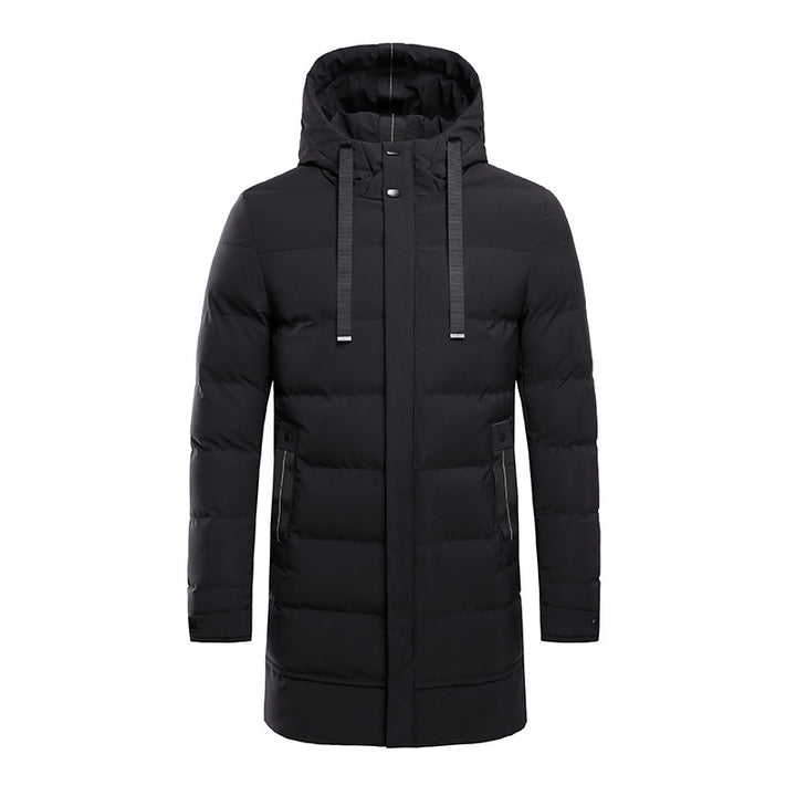 Insulated outdoor jacket for men with adjustable hood and functional pockets Lune London