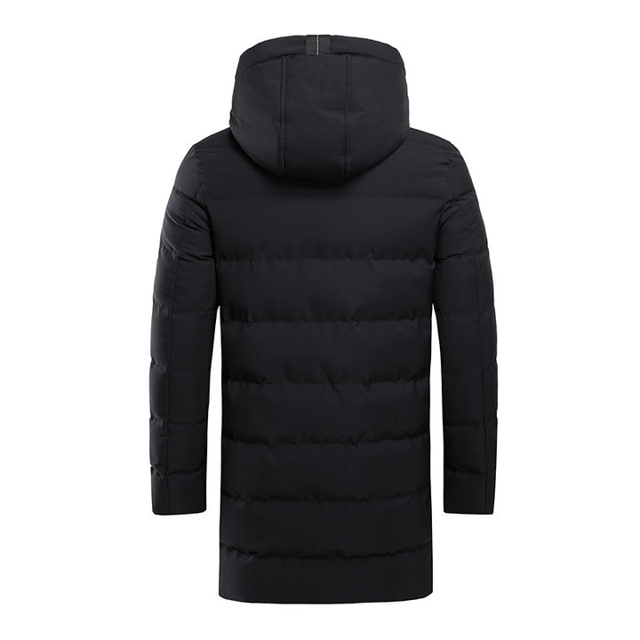 Insulated outdoor jacket for men with adjustable hood and functional pockets Lune London