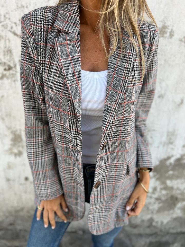 Lune London | Stylish Women's Winter Checkered Blazer