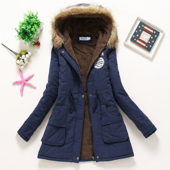 Women's transition jacket lined with hood and teddy lining Lune London
