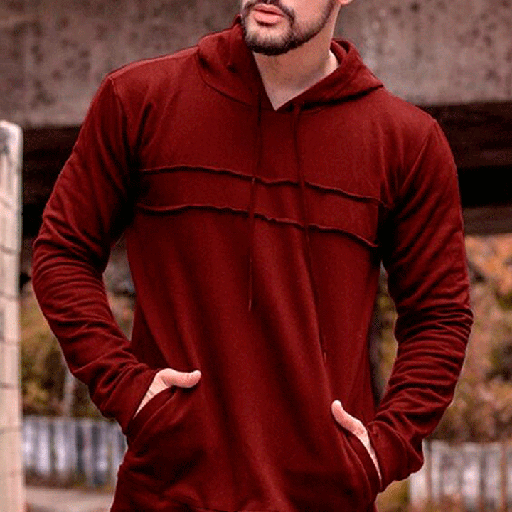 Men's Sports Hoodie with Innovative Design and Practical Pockets Lune London