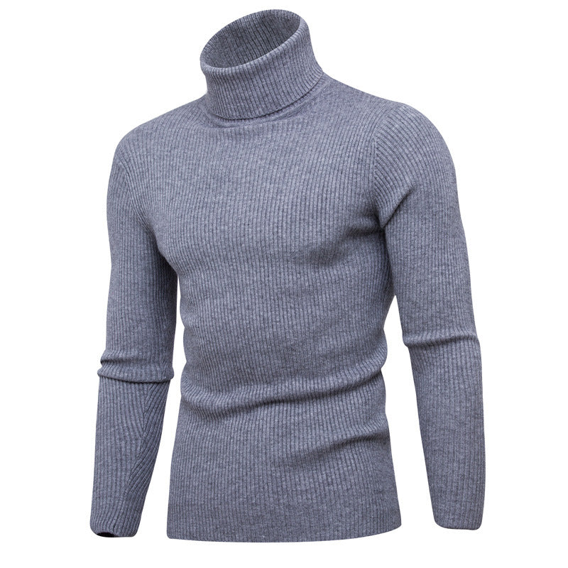 Elegant rolled sweater for men in soft knit Lune London