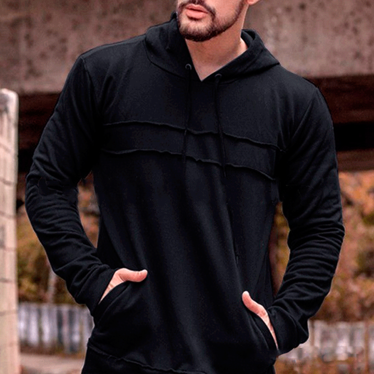 Men's Sports Hoodie with Innovative Design and Practical Pockets Lune London