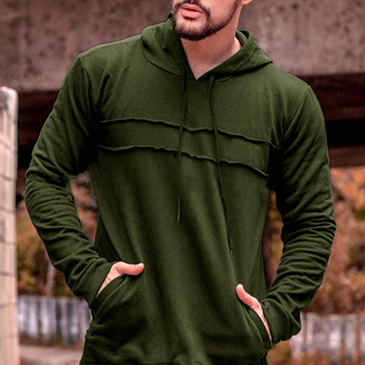 Men's Sports Hoodie with Innovative Design and Practical Pockets Lune London