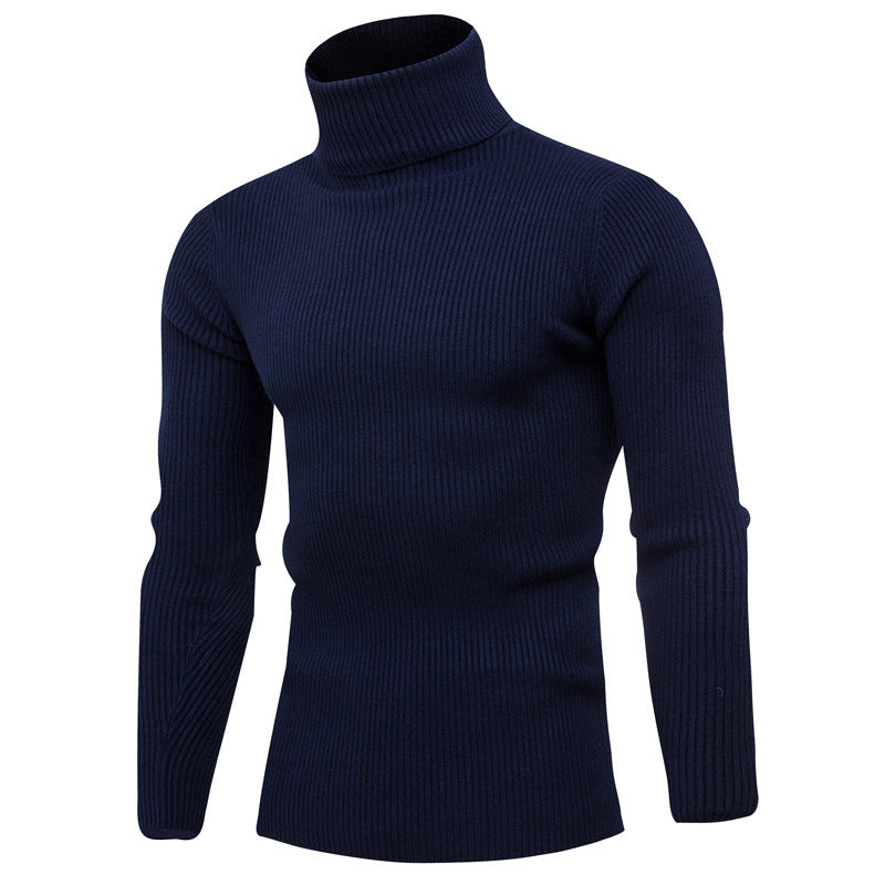 Elegant rolled sweater for men in soft knit Lune London