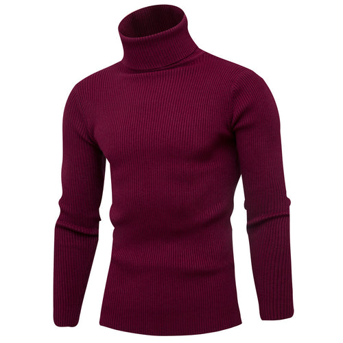 Elegant rolled sweater for men in soft knit Lune London
