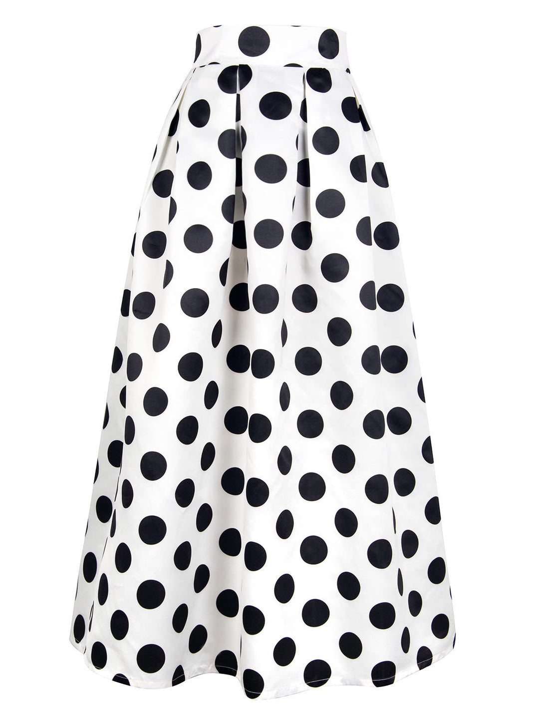 Ladies' A-line skirt with large polka dot pattern Lune London
