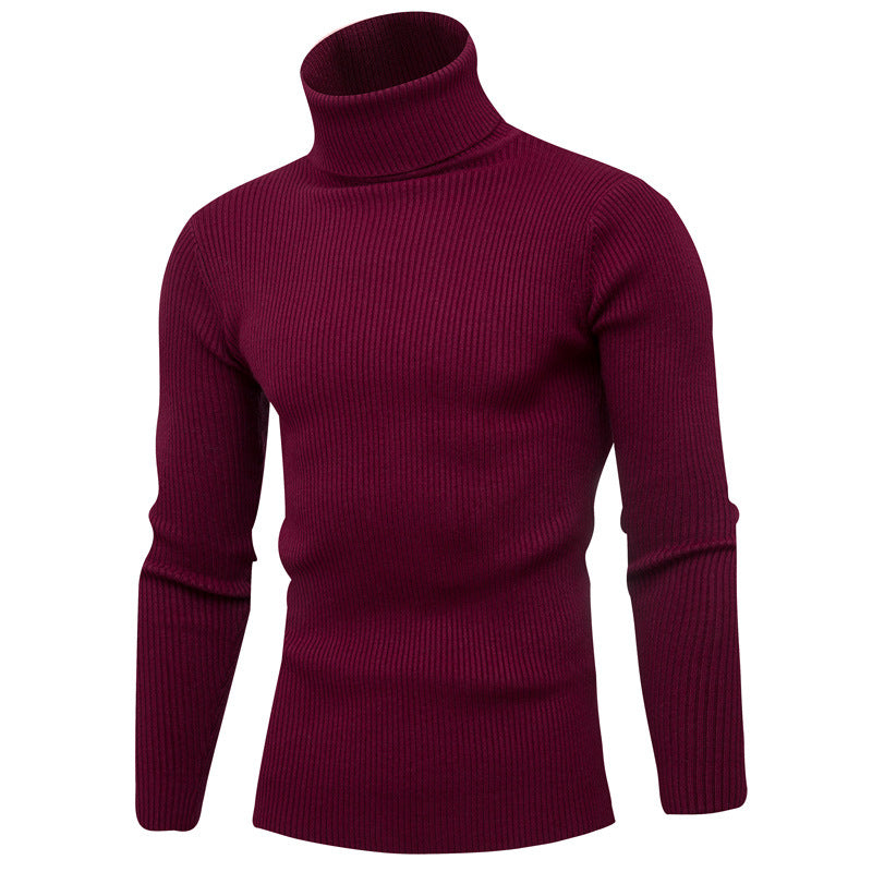 Elegant rolled sweater for men in soft knit Lune London