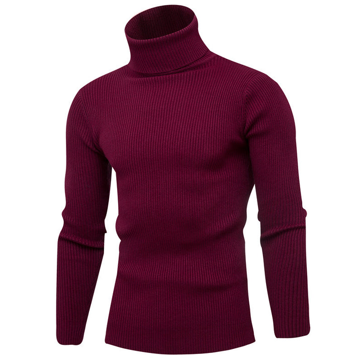 Elegant rolled sweater for men in soft knit Lune London