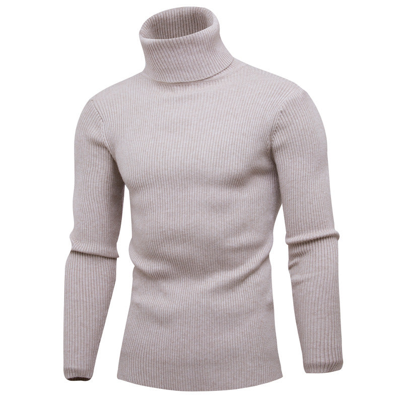 Elegant rolled sweater for men in soft knit Lune London