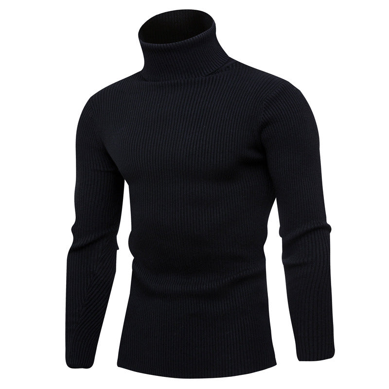 Elegant rolled sweater for men in soft knit Lune London