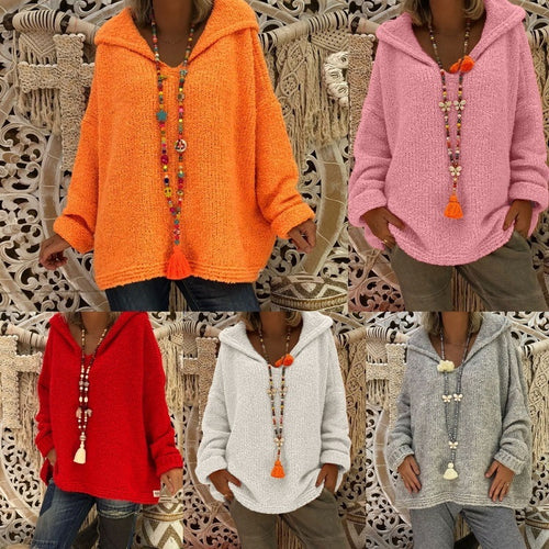 Hooded sweatshirt for women in soft material with a casual fit Lune London