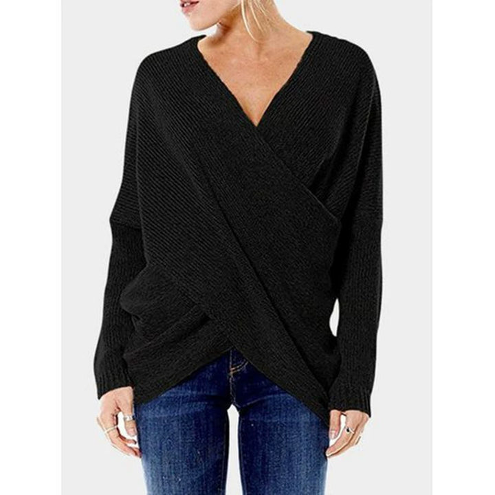 Lune London | Women's cashmere sweater with crossover detail, autumn/winter