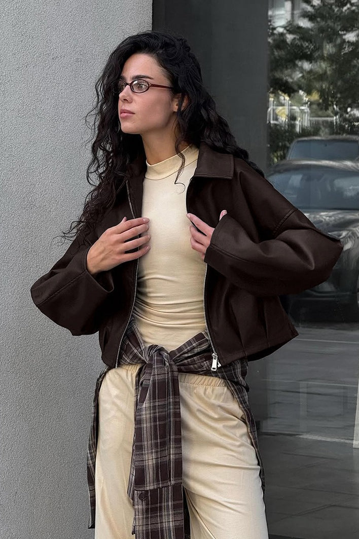 Lune London | Suede Moto Style Jacket