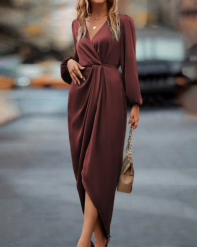 Lune London | Elegant Midi Wrap Dress