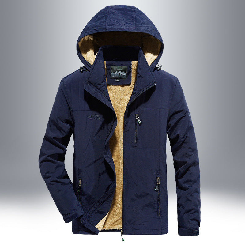 Men's waterproof outdoor jacket with warm lining Lune London