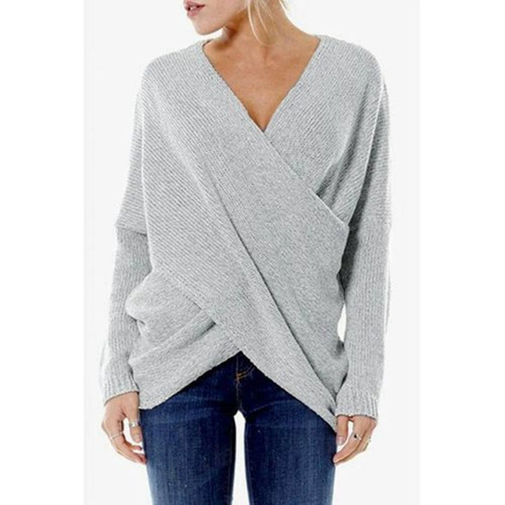 Lune London | Women's cashmere sweater with crossover detail, autumn/winter
