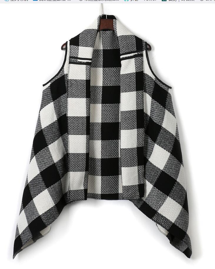 Women's Lush Checked Poncho Lune London