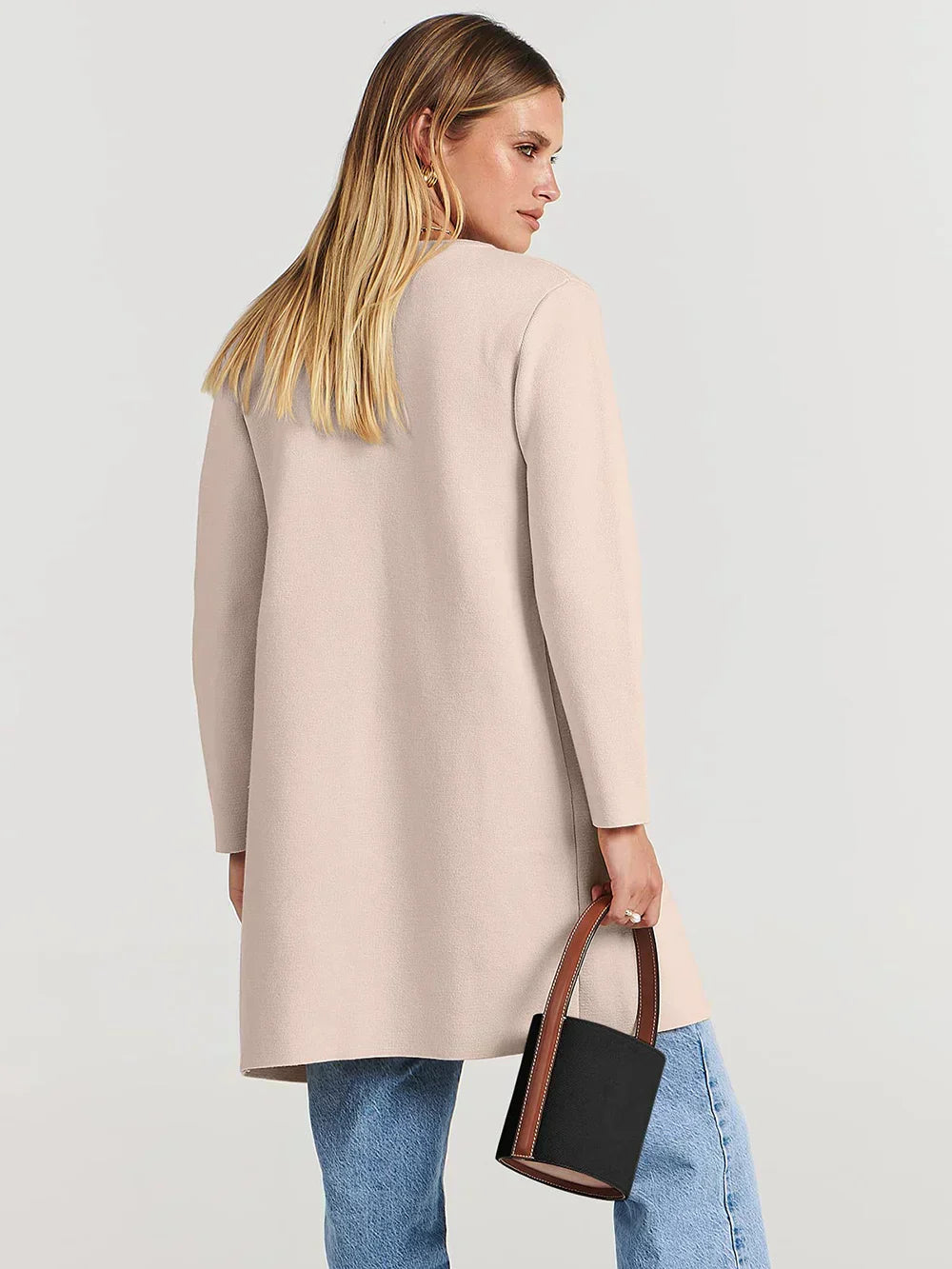 Lune London | Coat - Loose Fit - Knee Length - Wide Lapel - Minimalist Design