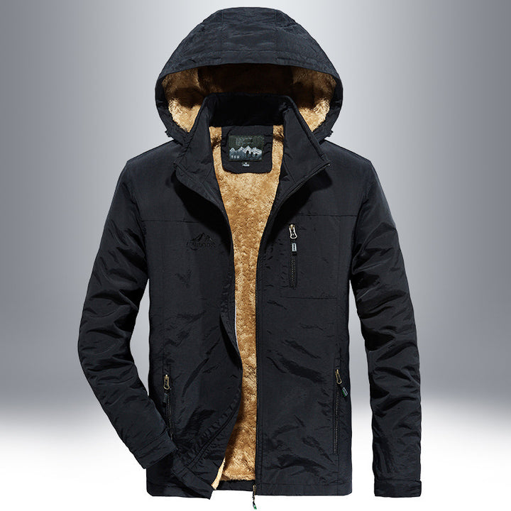 Men's waterproof outdoor jacket with warm lining Lune London
