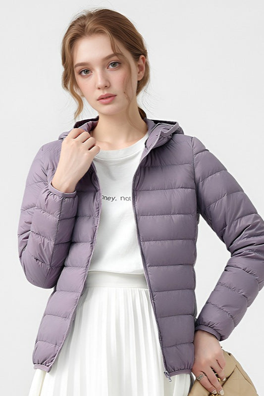 Lune London | Slim Fit Hooded Puffer Jacket