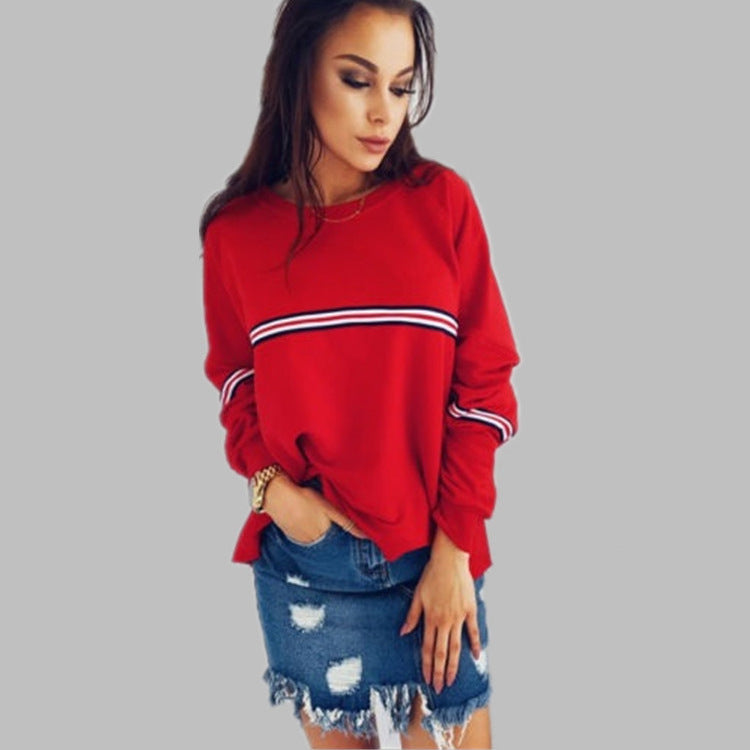 Women oversized casual sweater with color block pattern Lune London