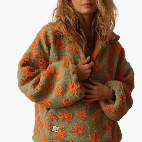 Lune London | Cozy floral print sweater - Boho style for autumn and leisure